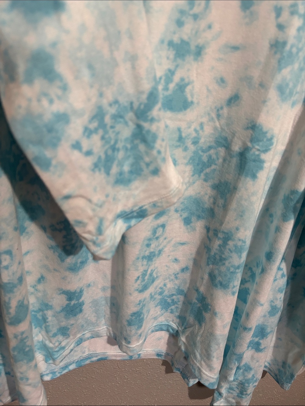 KIKIT - NWT - Women's Blue Tie-Dye Long Sleeve Top & Shorts Pajama Set (size XL) - Picture 6 of 12